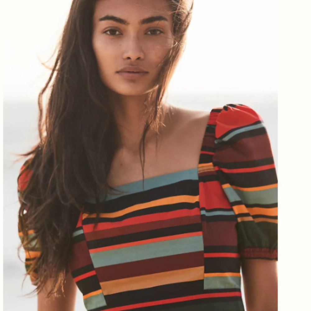 Farm Rio Ari Cropped Blouse  - Farm Rio for Anthropologie - RARE - Size L